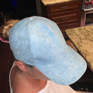 Denim baseball hat
